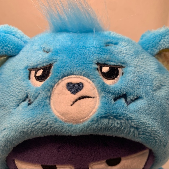 NWT Badtz-Maru Grumpy Care Bears 9 inch Plush Doll Blue Stuffed Animal Sanrio - Picture 9 of 13
